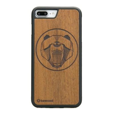 Apple iPhone 7 Plus / 8 Plus Bear Merbau Wood Case