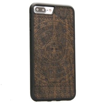 Apple iPhone 7 Plus / 8 Plus Aztec Calendar Ziricote Wood Case