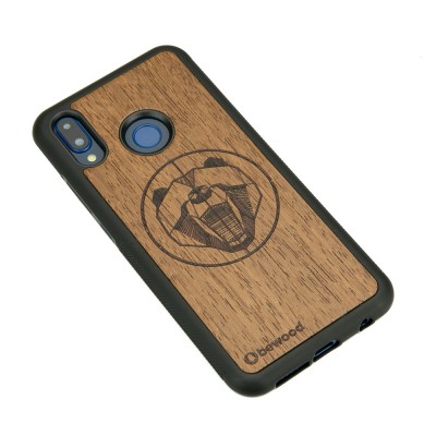 Huawei P20 Lite Bear Merbau Wood Case