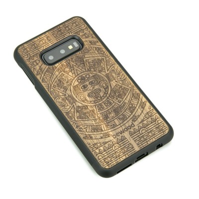 Samsung Galaxy S10e Aztec Calendar Frake Wood Case
