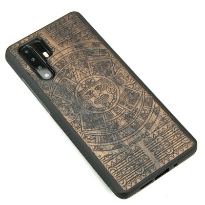 Huawei P30 Pro Aztec Calendar Ziricote Wood Case