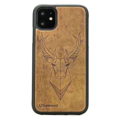 iPhone 11 Deer Imbuia Wood Case