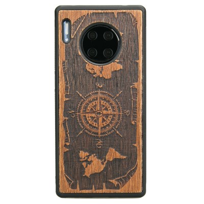 Huawei Mate 30 Pro Compass Merbau Wood Case
