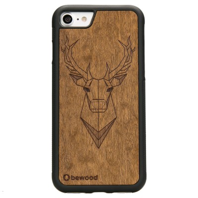 Apple iPhone SE 2020 Deer Imbuia Wood Case