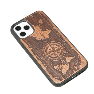 Apple iPhone 12 / 12 Pro Compass Merbau Wood Case