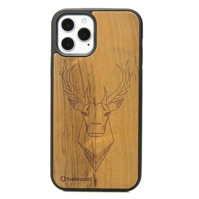 Apple iPhone 12 / 12 Pro Deer Imbuia Wood Case