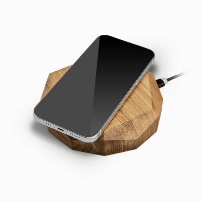 Wireless Charger Bewood Geometric QI 15W Oak