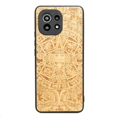 Xiaomi Mi 11 Aztec Calendar Anigre Wood Case