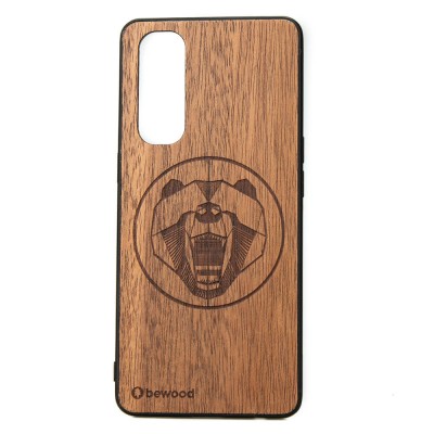 OPPO Reno 4  Pro 5G Bear Merbau Wood Case