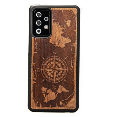 Samsung Galaxy A52 5G Compass Merbau Wood Case