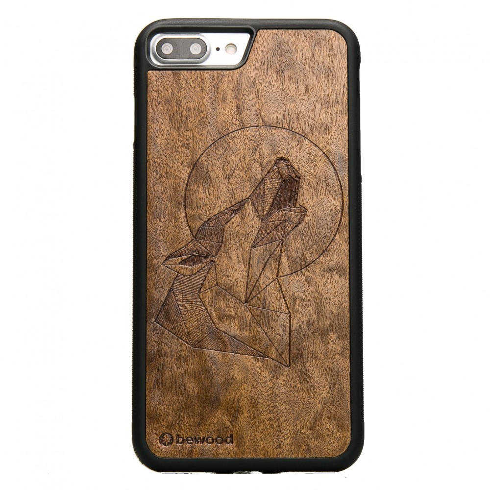 Apple iPhone 7 Plus / 8 Plus Wolf Imbuia Wood Case