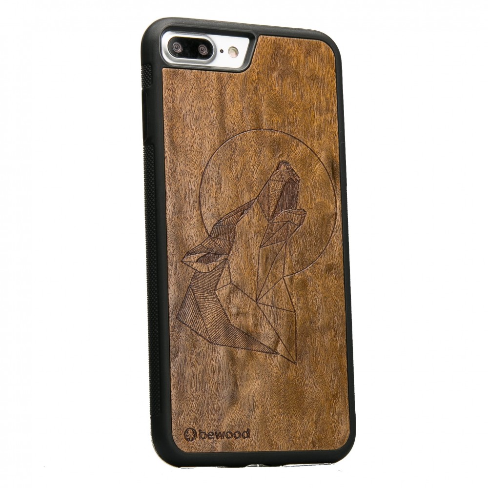 Apple iPhone 7 Plus / 8 Plus Wolf Imbuia Wood Case