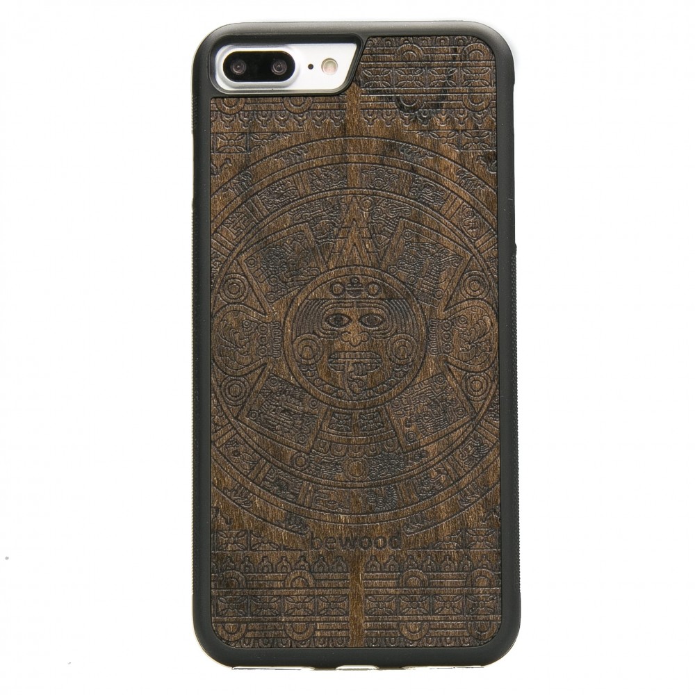 Apple iPhone 7 Plus / 8 Plus Aztec Calendar Ziricote Wood Case