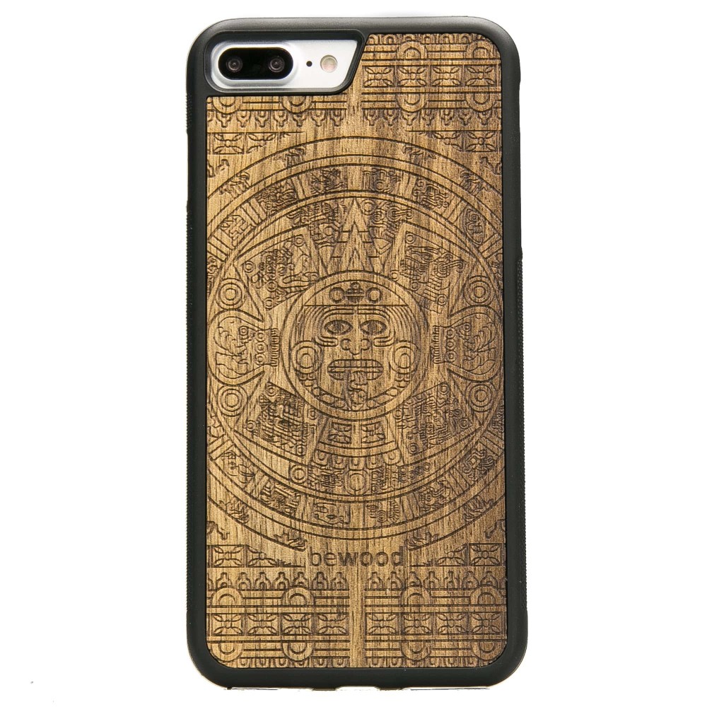 Apple iPhone 7 Plus / 8 Plus Aztec Calendar Frake Wood Case