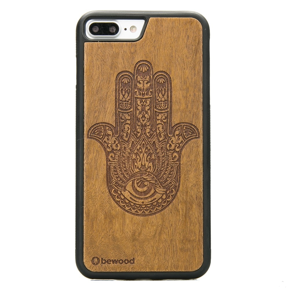 Apple iPhone 7 Plus / 8 Plus Hamsa Imbuia Wood Case