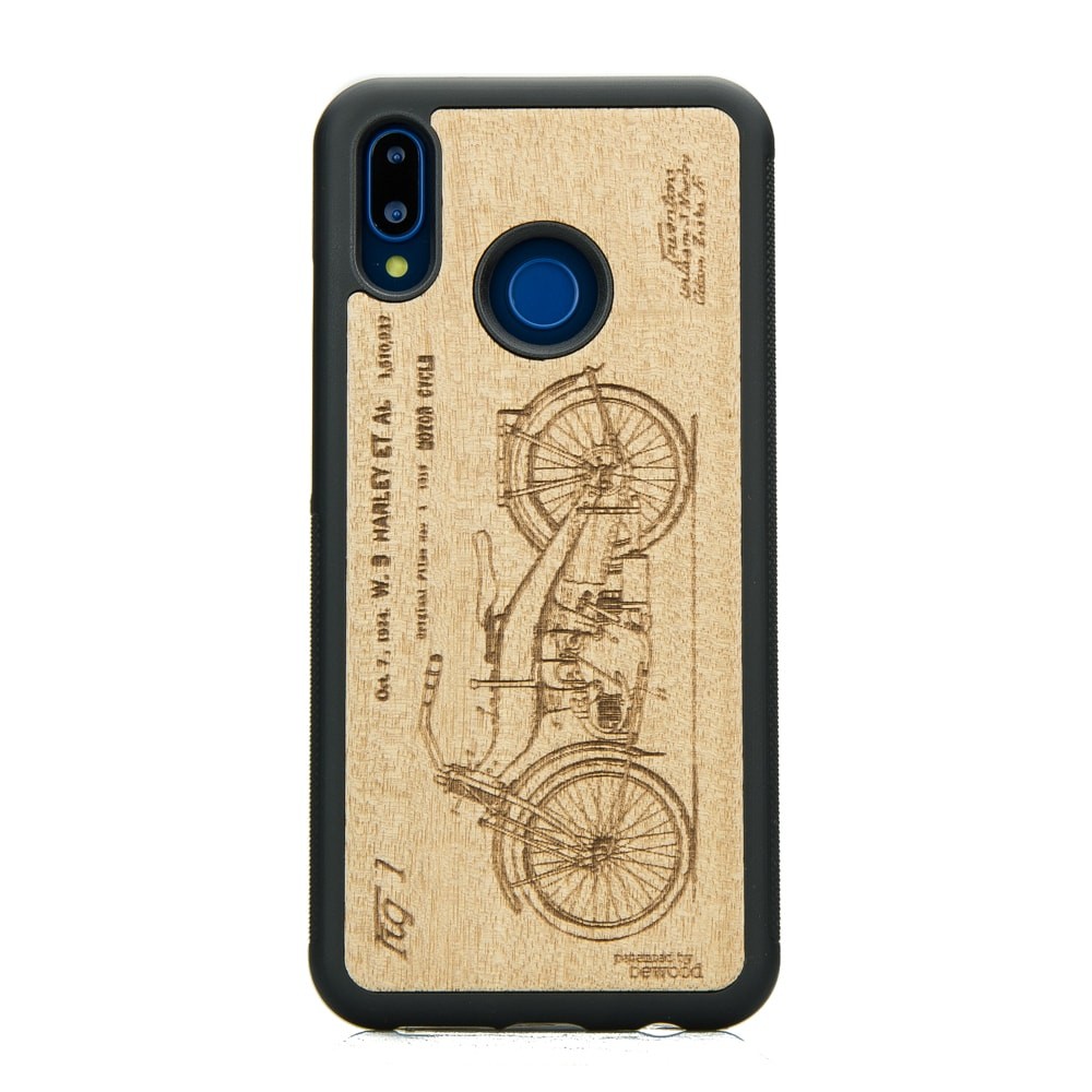 Drewniane Etui Huawei P20 Lite HARLEY PATENT ANIEGRE