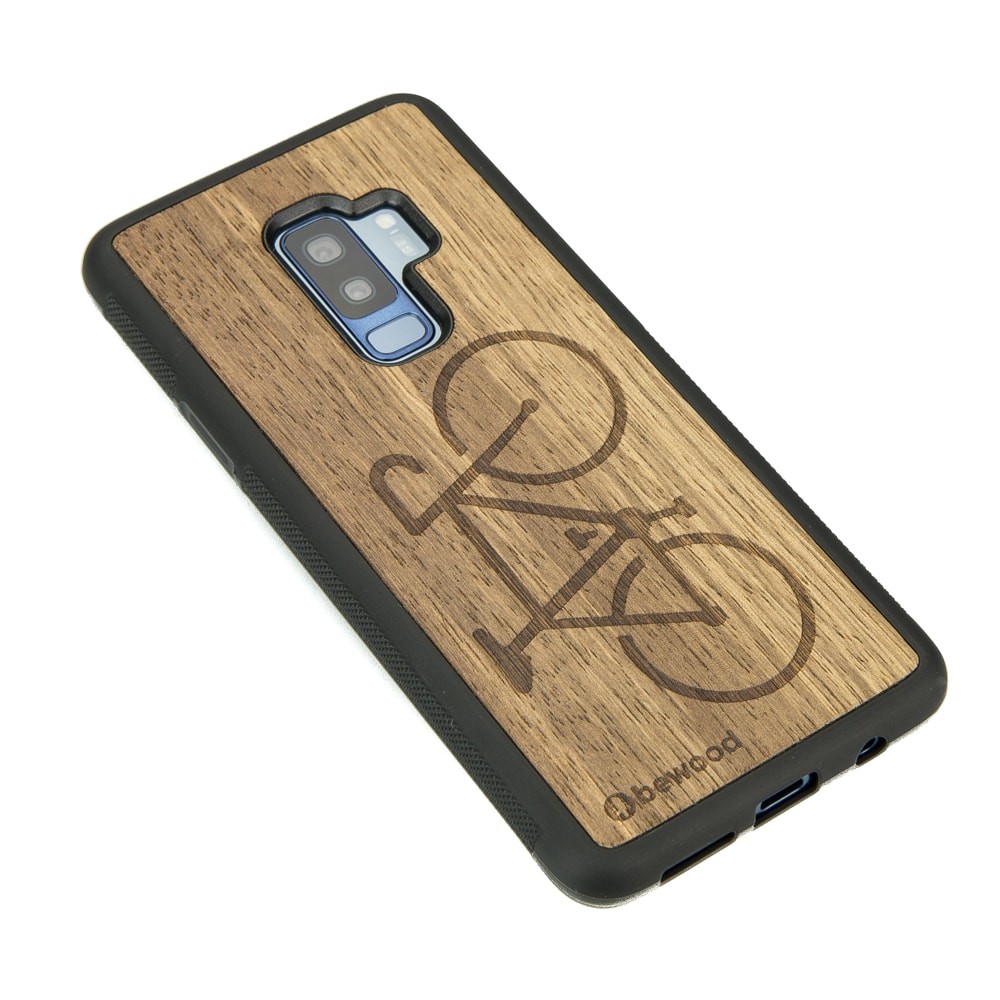 Samsung Galaxy S9+ Bike Frake Wood Case