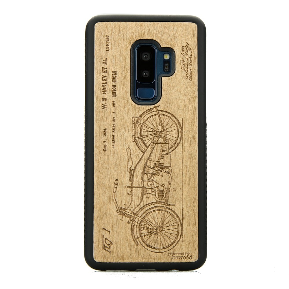 Samsung Galaxy S9+ Harley Patent Anigre Wood Case