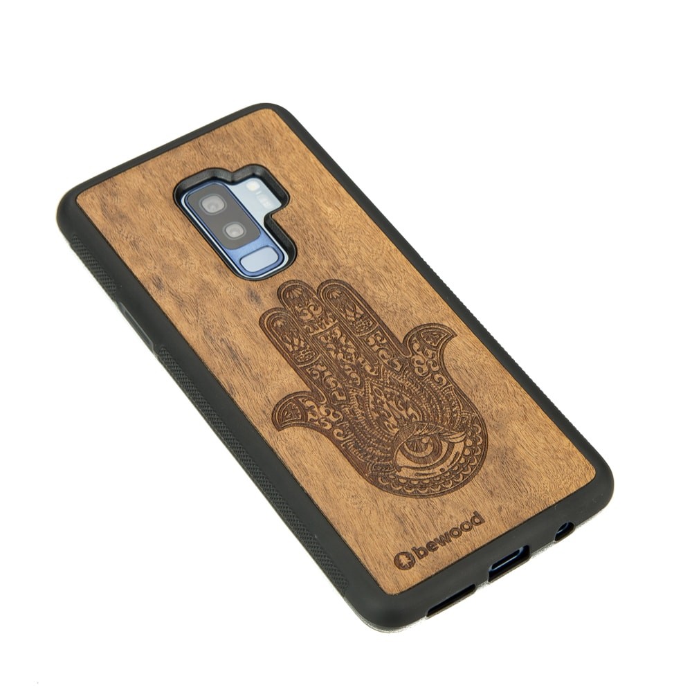 Samsung Galaxy S9+ Hamsa Imbuia Wood Case