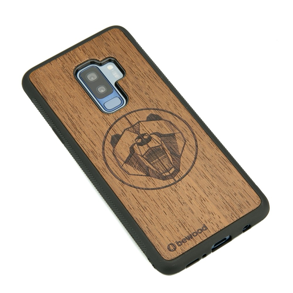 Samsung Galaxy S9+ Bear Merbau Wood Case