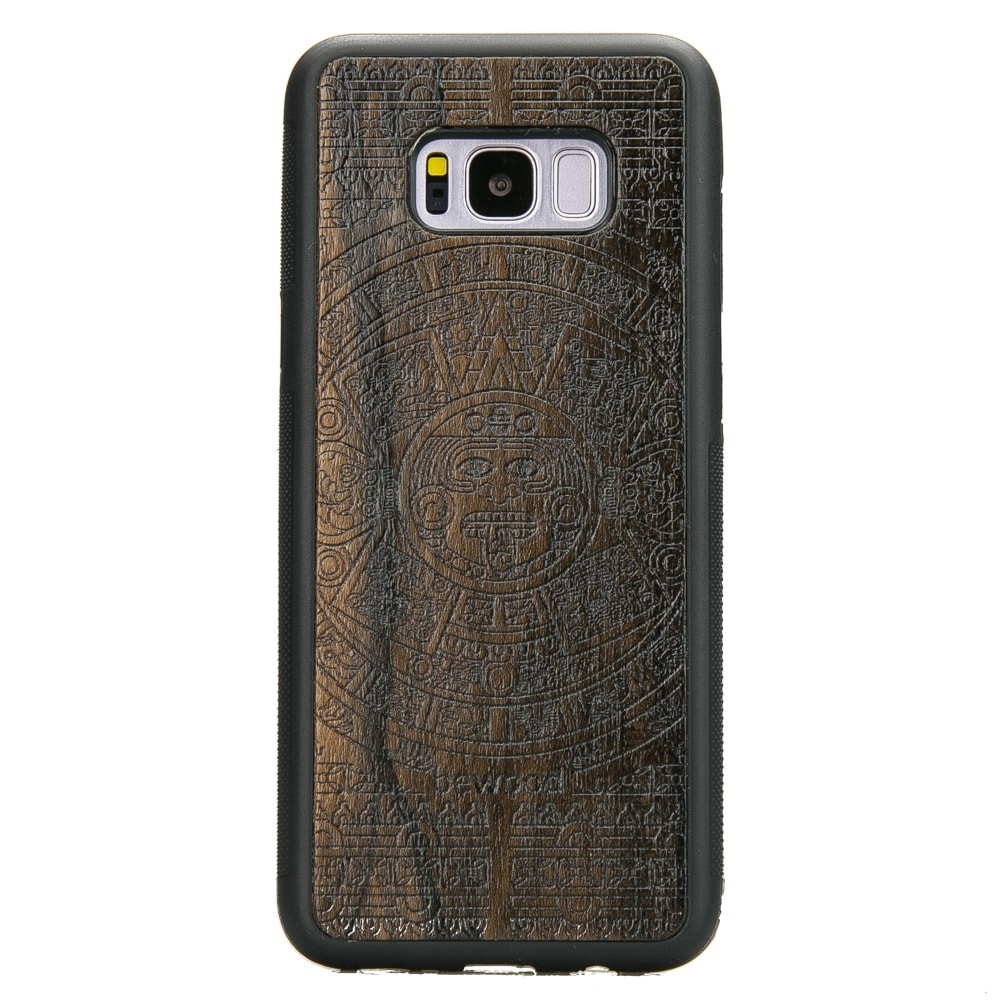 Drewniane Etui na Samsung Galaxy S8+ KALENDARZ AZTECKI ZIRICOTE