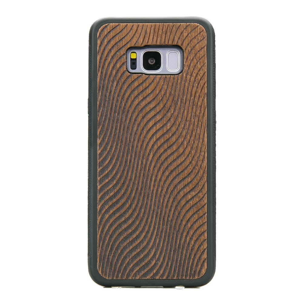 Samsung Galaxy S8+ Waves Merbau Wood Case