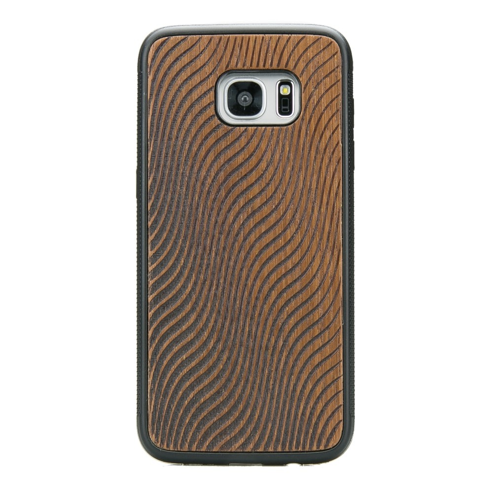 Samsung Galaxy S7 Edge Waves Merbau Wood Case