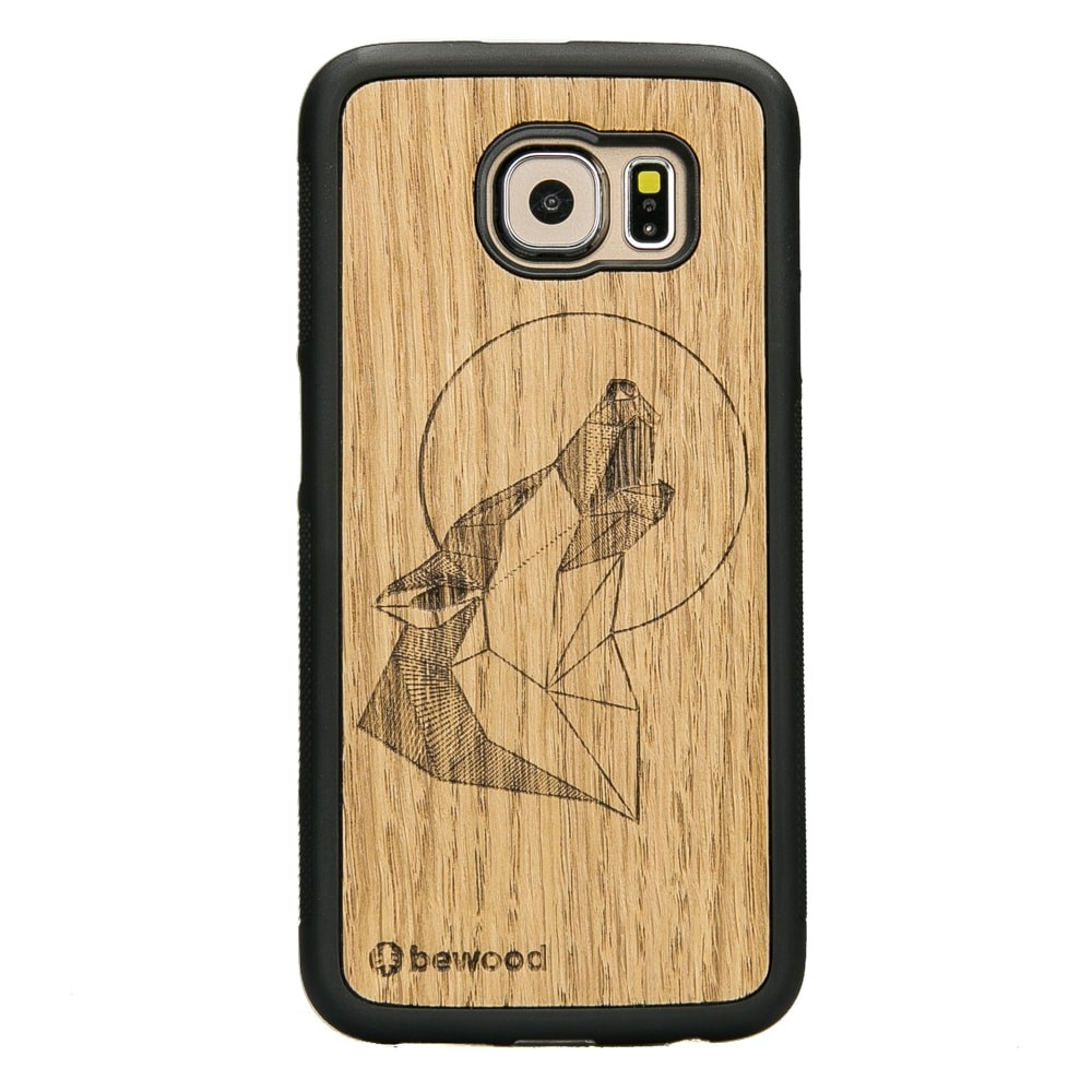 Samsung Galaxy S6 Wolf Oak Wood Case