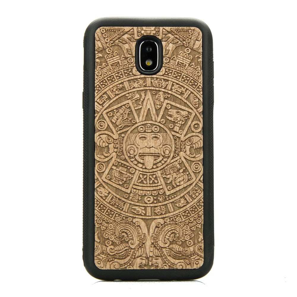 Samsung Galaxy J5 2017 Aztec Calendar Anigre Wood Case