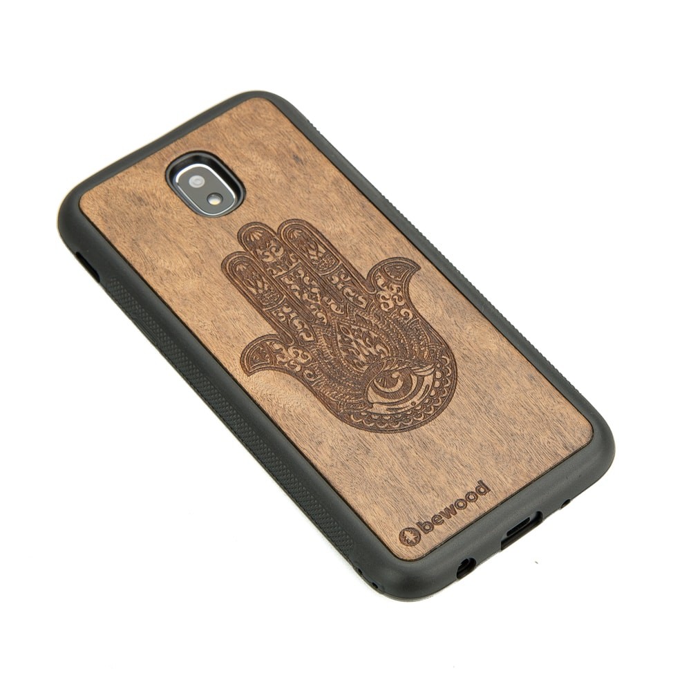 Samsung Galaxy J7 2017 Hamsa Imbuia Wood Case