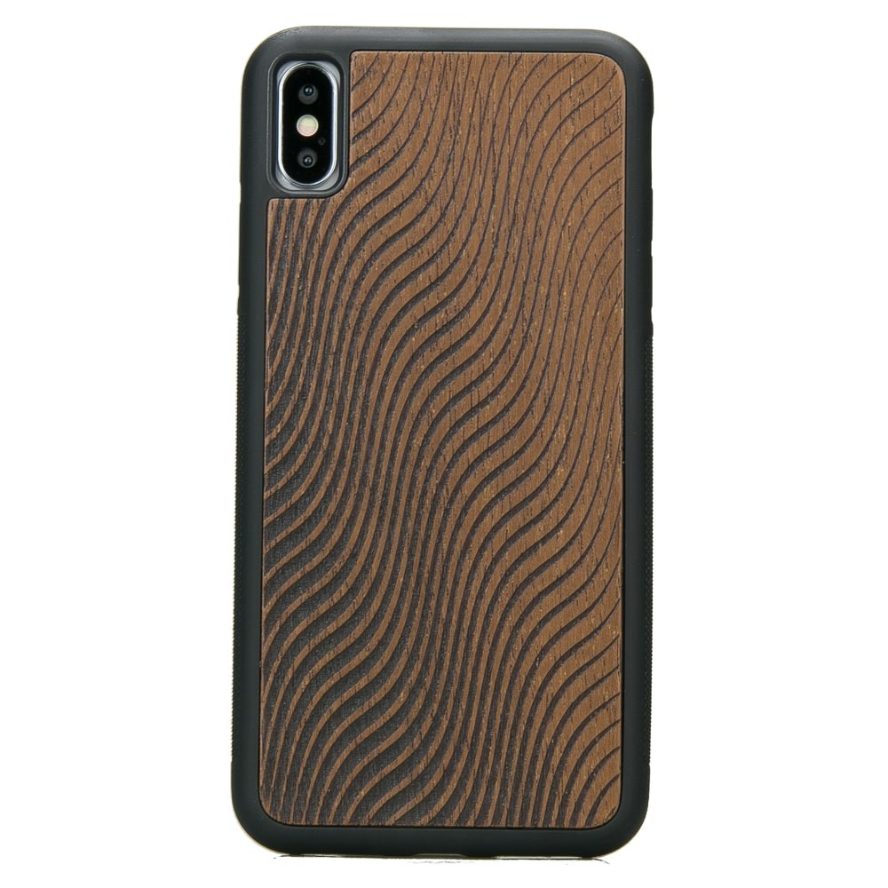 Apple iPhone XS MAX Waves Merbau Wood Case
