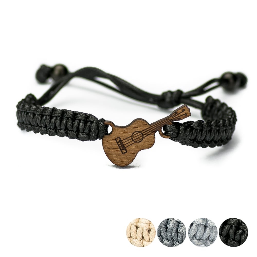 Wooden Bracelet Gitara Merbau Cotton