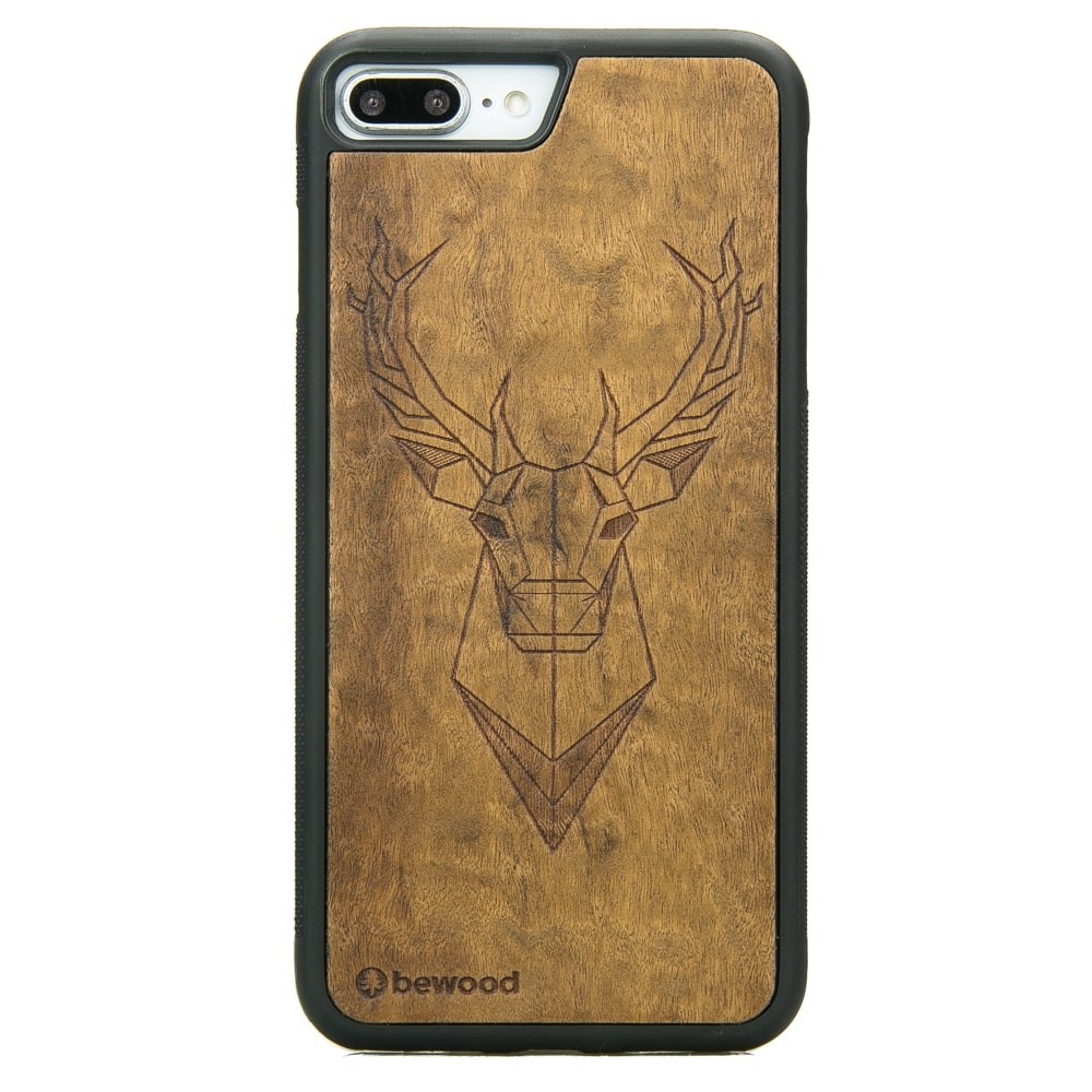 Apple iPhone 7 Plus / 8 Plus Deer Imbuia Wood Case