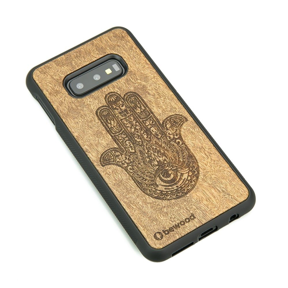 Samsung Galaxy S10e Hamsa Imbuia Wood Case