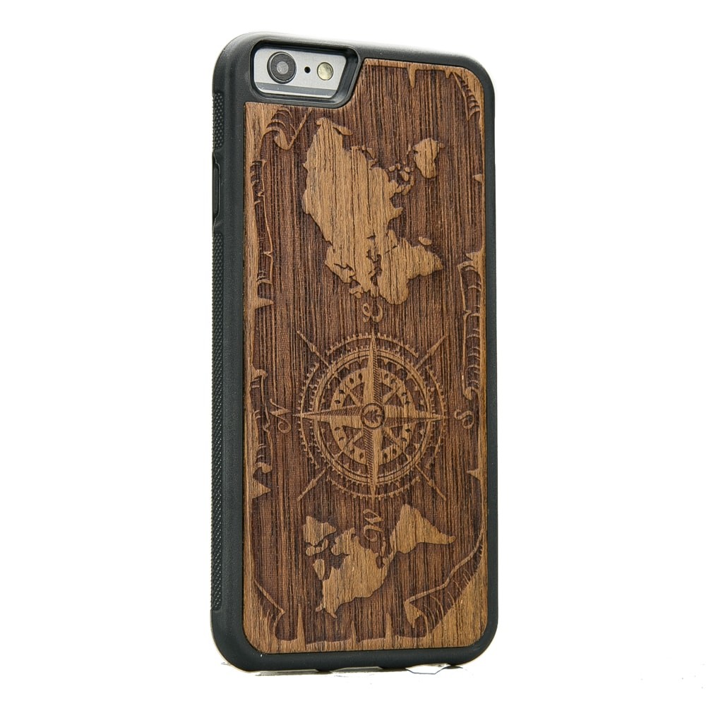 Apple iPhone 6 Plus / 6s Plus  Compass Merbau Wood Case