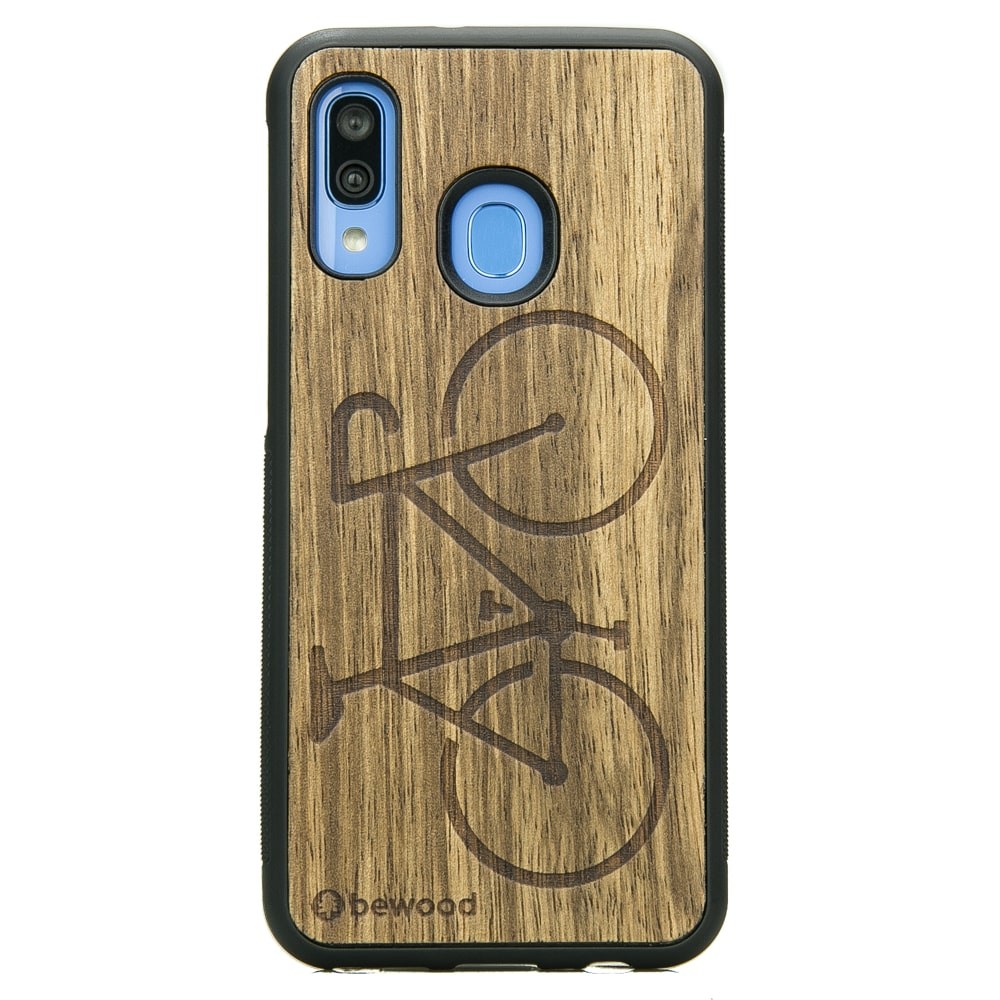 Samsung Galaxy A40 Bike Frake Wood Case