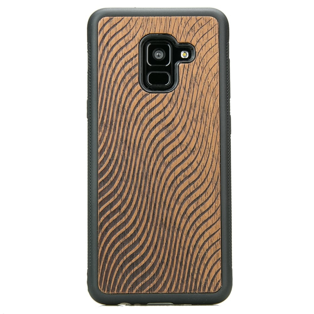 Samsung Galaxy A8 2018 Waves Merbau Wood Case