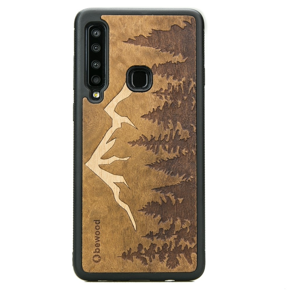 Samsung Galaxy A9 2018 Mountains Imbuia Wood Case