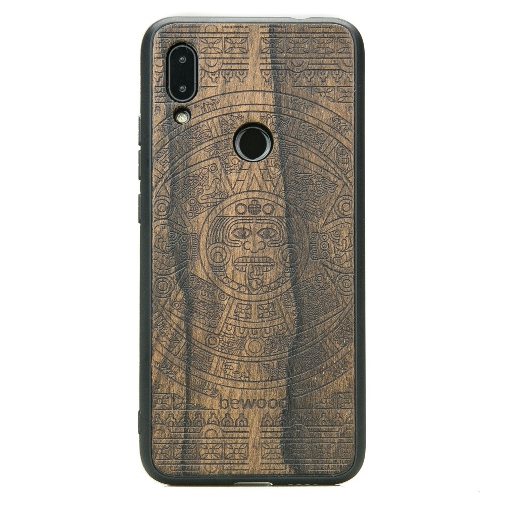 Xiaomi Redmi 7 Aztec Calendar Ziricote Wood Case