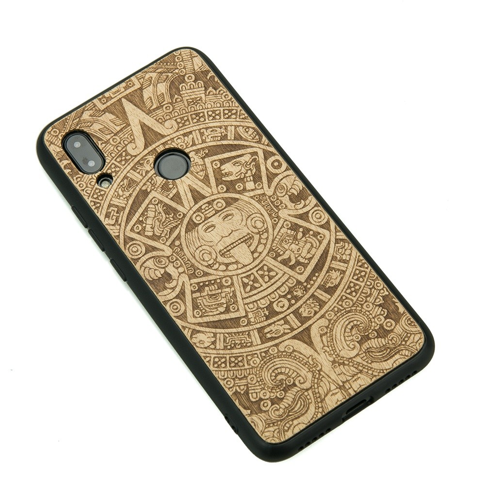Xiaomi Redmi 7 Aztec Calendar Anigre Wood Case