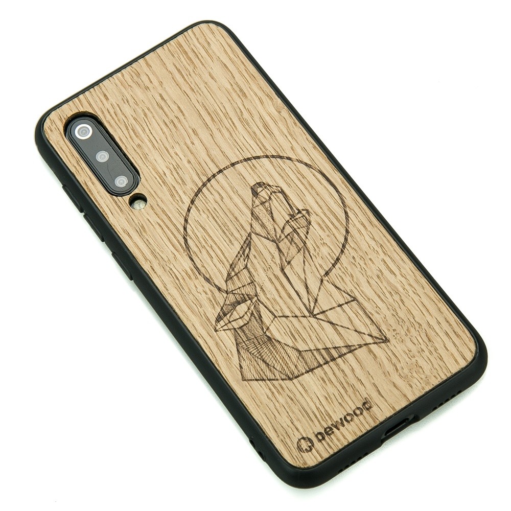 Xiaomi Mi 9 SE Wolf Oak Wood Case