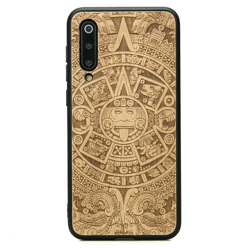 Xiaomi Mi 9 SE Aztec Calendar Anigre Wood Case