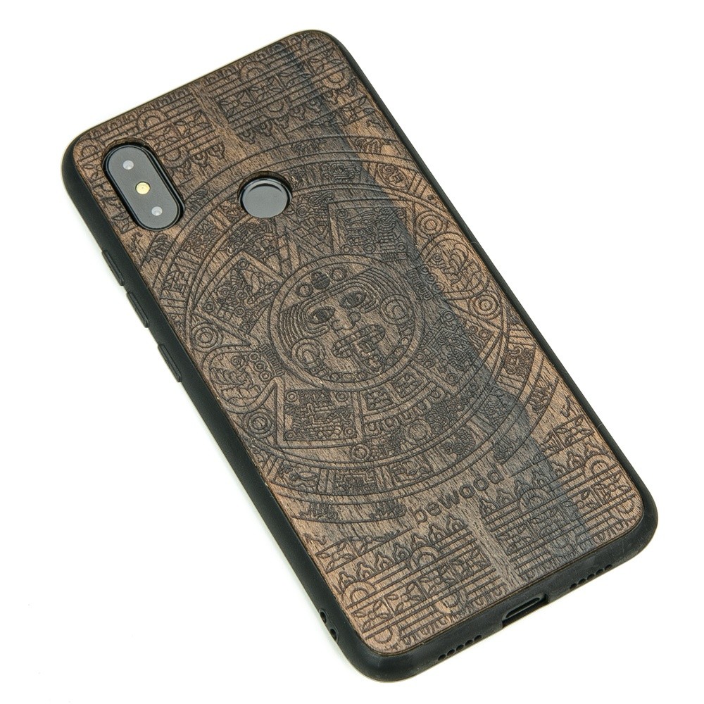 Xiaomi Mi 8 Aztec Calendar Ziricote Wood Case