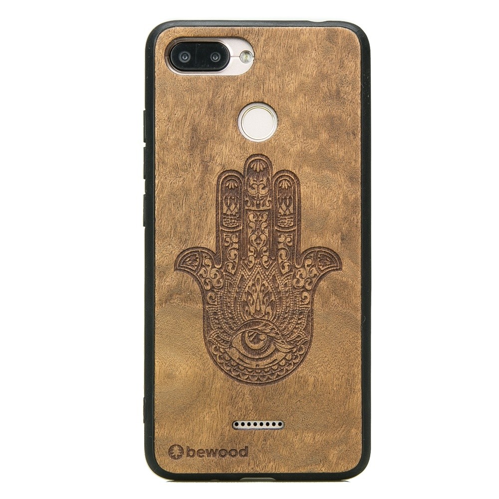 Drewniane Etui Xiaomi Redmi 6 / 6A HAMSA IMBUIA