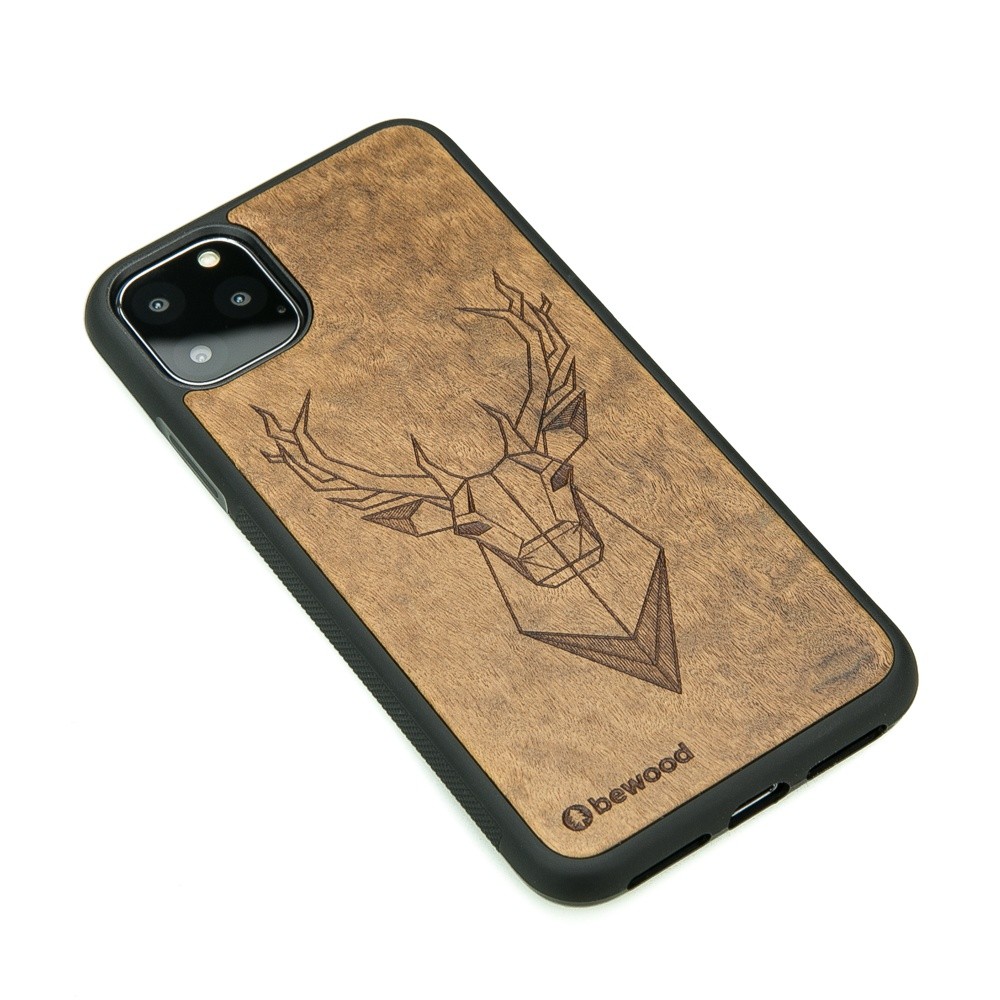 iPhone 11 PRO MAX Deer Imbuia Wood Case