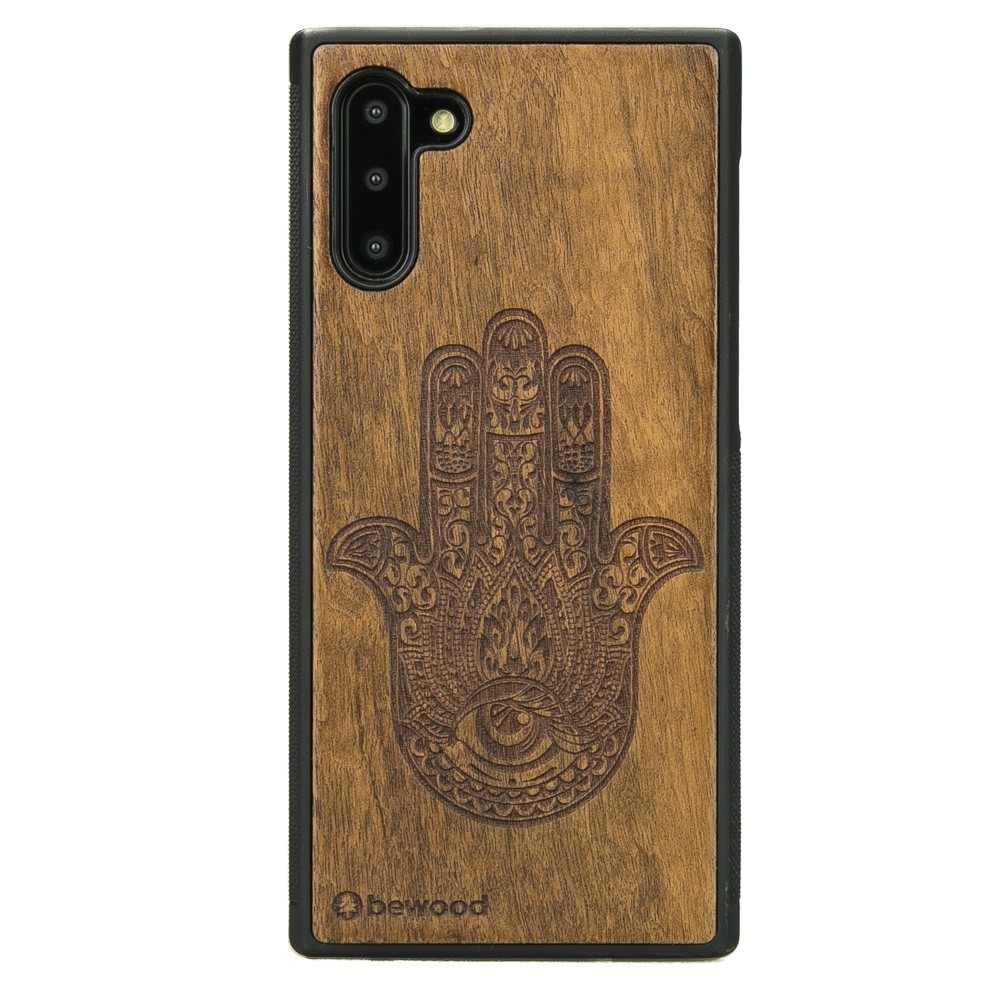 Samsung Galaxy Note 10 Hamsa Imbuia Wood Case