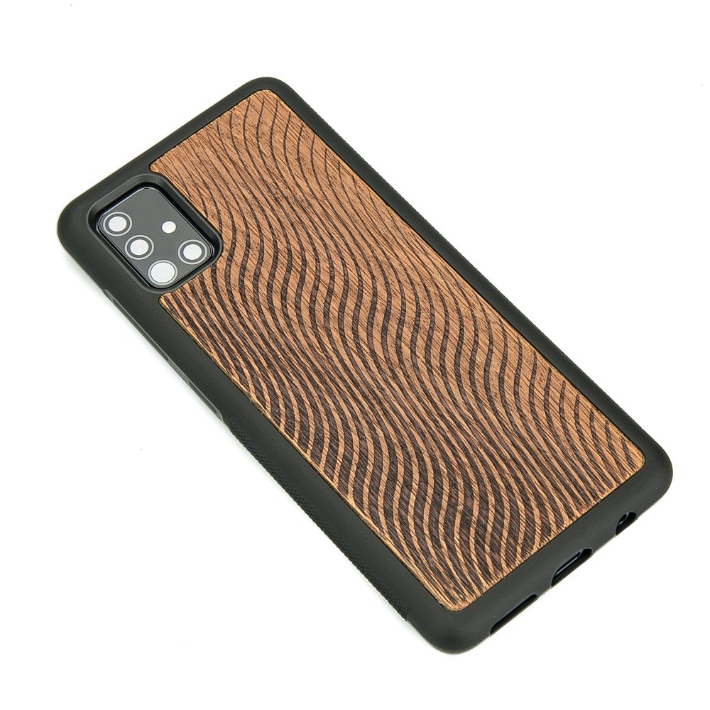 Samsung Galaxy A71 Waves Merbau Wood Case