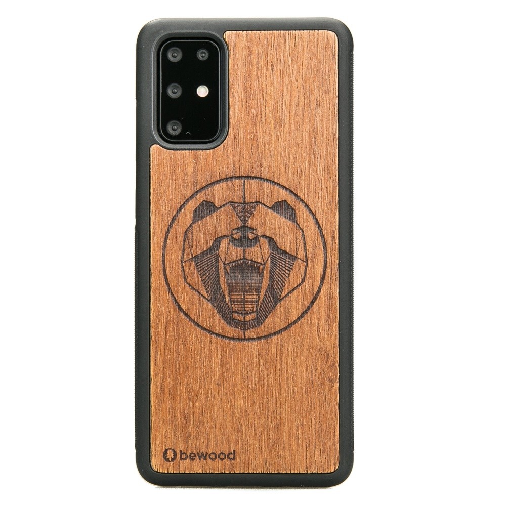 Samsung Galaxy S20 Plus Bear Merbau Wood Case