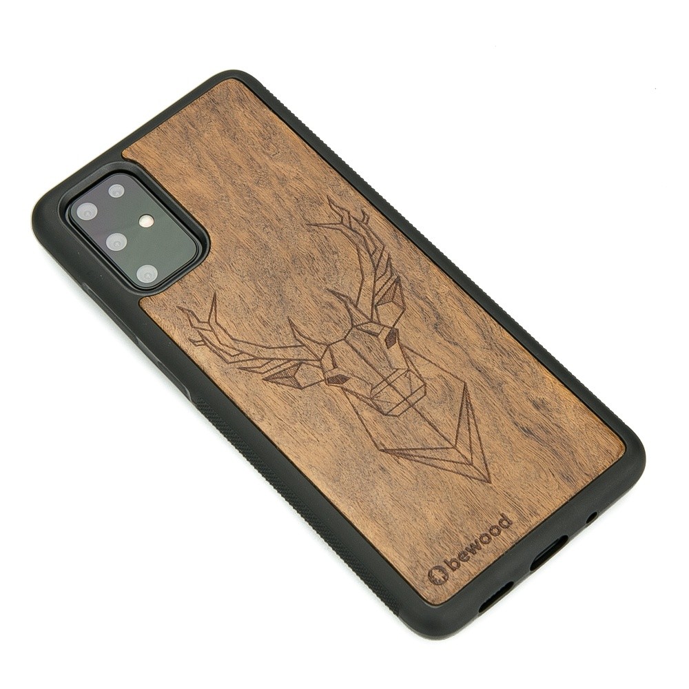 Samsung Galaxy S20 Plus Deer Imbuia Wood Case