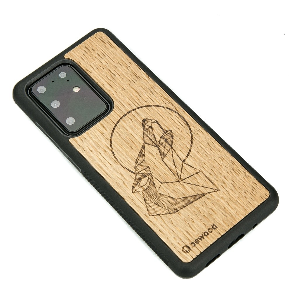 Samsung Galaxy S20 Ultra Wolf Oak Wood Case